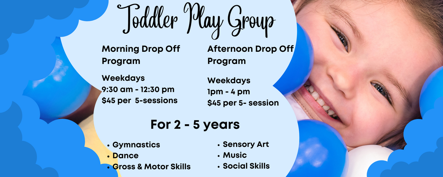 Afternoon Toddler Play Group - Monday-Friday - 1:00PM-4:00PM