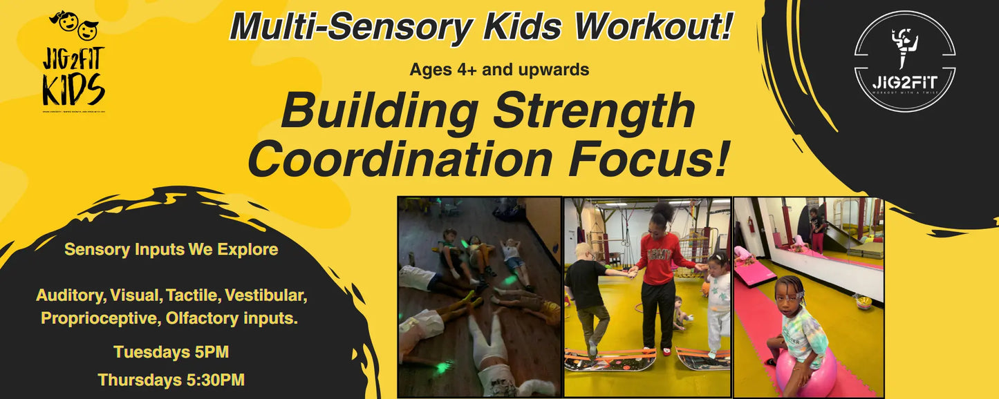 Multi-Sensory Kids Workout - Tuesday 5:30PM-6:30PM & Thursday 5:00PM-6:00PM